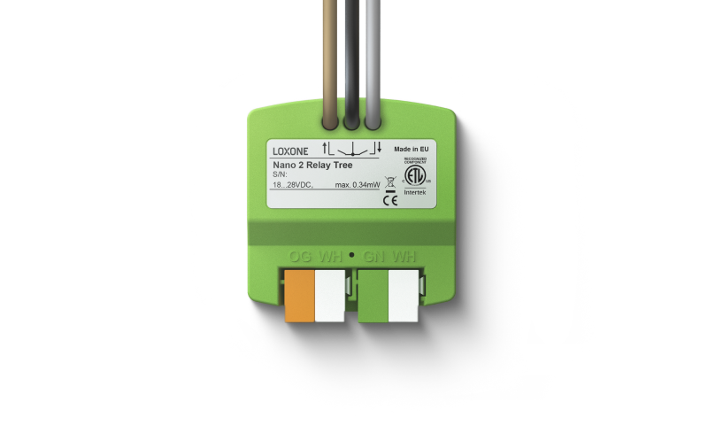 Frontansicht des Loxone Nano 2 Relay Tree