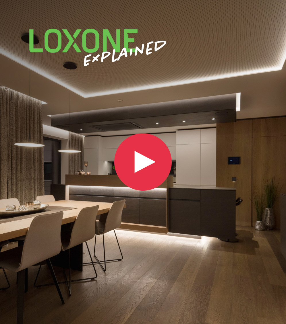 Loxone Lichtsteuerung im Smart Home Lichtsteuerung im Eigenheim mit Loxone